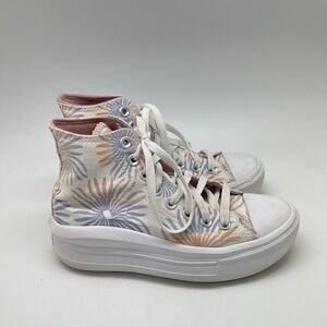 Converse Sneakers Womens 6 Chuck Taylor All Star Move Platform Hi Floral A06672C